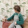 Decora tu habitación infantil con papel pintado Flaner Vert de Gris