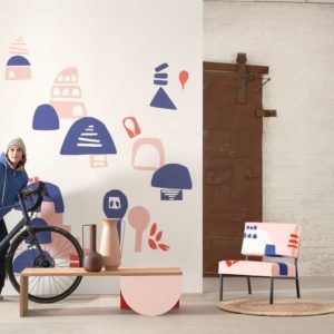 Papel Pintado juvenil Village By Babel Brune Pink