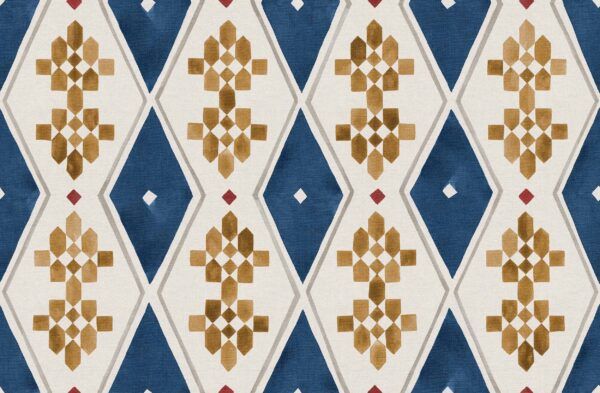 Papel pintado Beldi Rugs Ultramarine