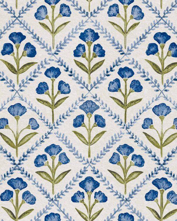 Papel pintado Poppy Blue