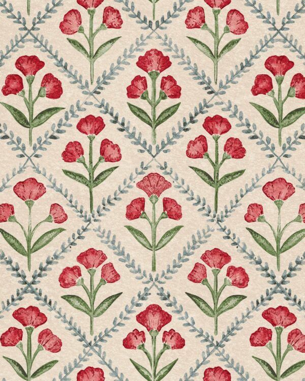 Papel pintado Poppy Red