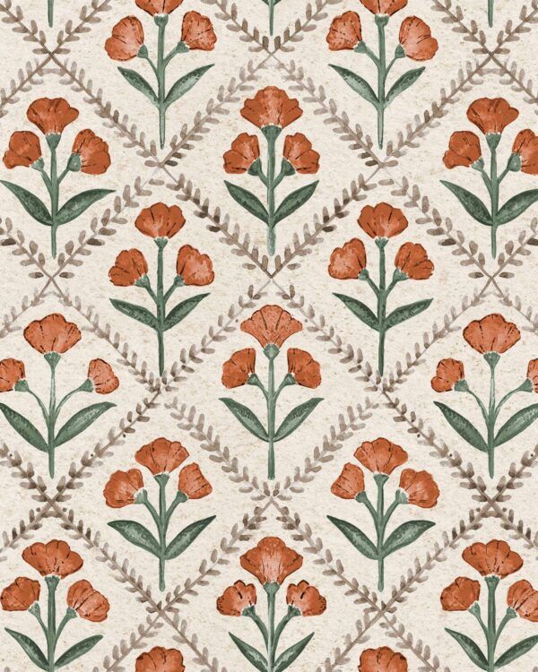 Papel pintado Poppy Clay